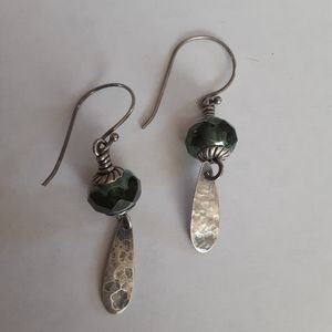 Vintage 1970s handmade beaded earrings